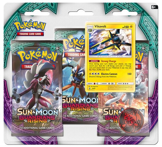 Pokemon Sonne und Mond 2 Stunde der Wächter 3er-Packs Blister Display (24) *Englische Version*