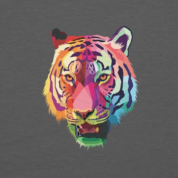 Neon Tiger Head