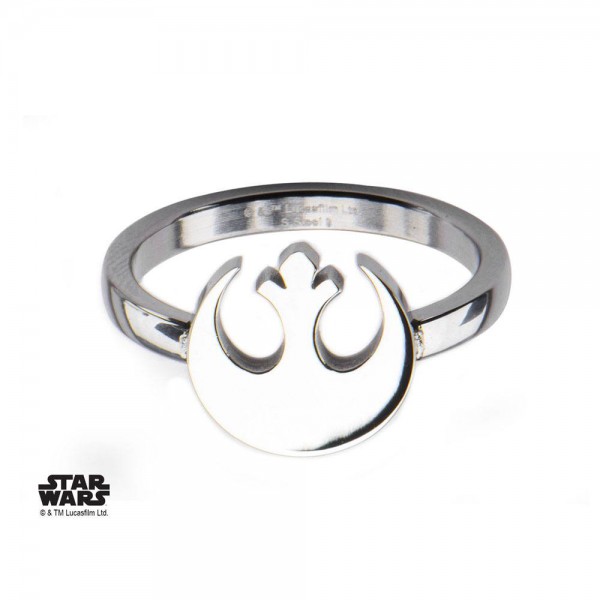 Star Wars Edelstahl-Ring Rebel Alliance Symbol