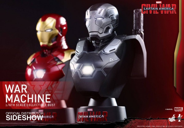 Captain America Civil War Büste 1/6 War Machine Mark III 11 cm