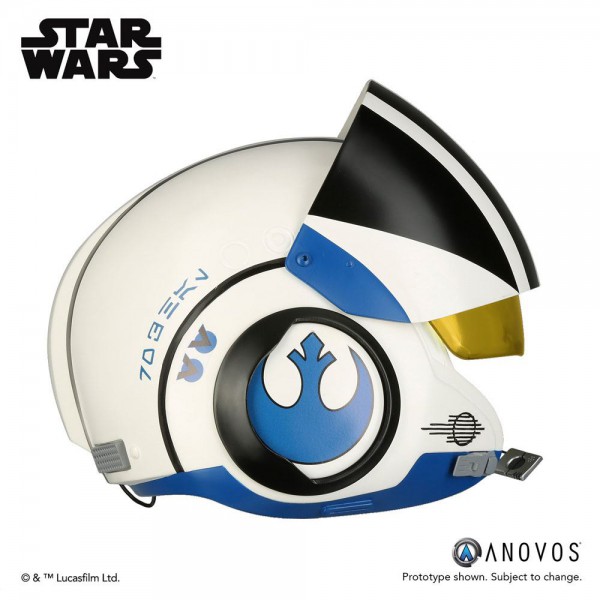 Star Wars Episode VII Replik 1/1 Poe Dameron Blue Squadron Helm Accessory Ver.