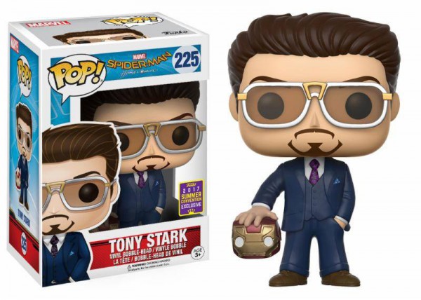 Spider-Man Homecoming POP! Marvel Vinyl Figur Tony Stark Suit & Helmet 9 cm