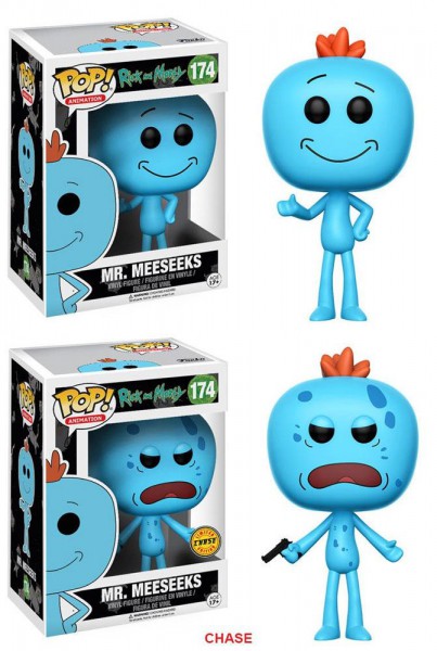 Rick and Morty POP! Animation Vinyl Figuren Mr. Meeseeks 9 cm Sortiment (6)