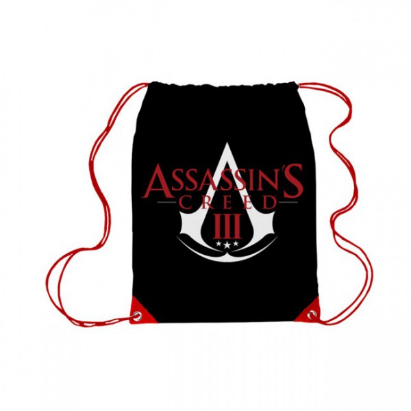 Assassin's Creed III Logo Sportbeutel, schwarz