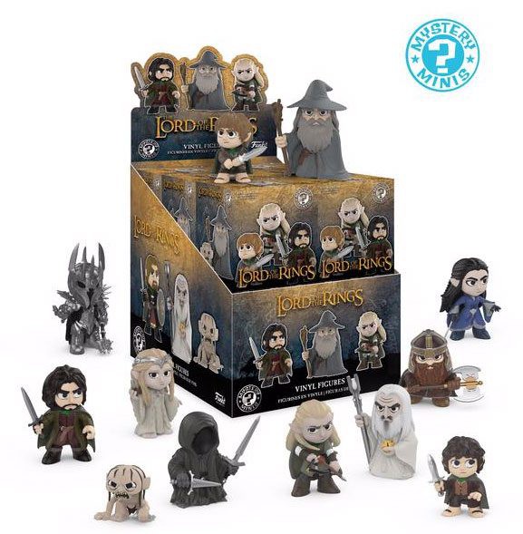 Herr der Ringe / Hobbit Mystery Minis Vinyl Minifiguren 6 cm Display (12)