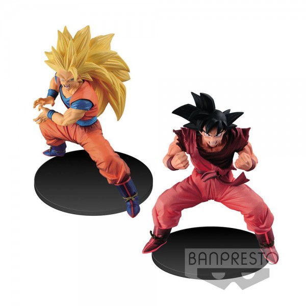 Dragonball Super Son Goku Fes Figuren 14 cm Super Saiyan 3 Goku & Kaioh Ken Son Goku Sortiment (2)