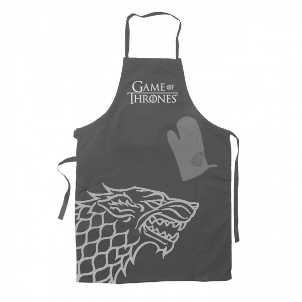 Game of Thrones Kochschürze mit Handschuh Stark