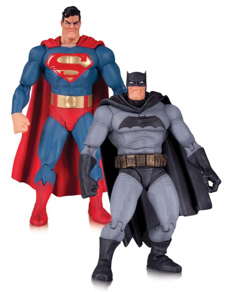 The Dark Knight Returns Series Actionfiguren Doppelpack Superman & Batman 30th Anniversary 17 cm