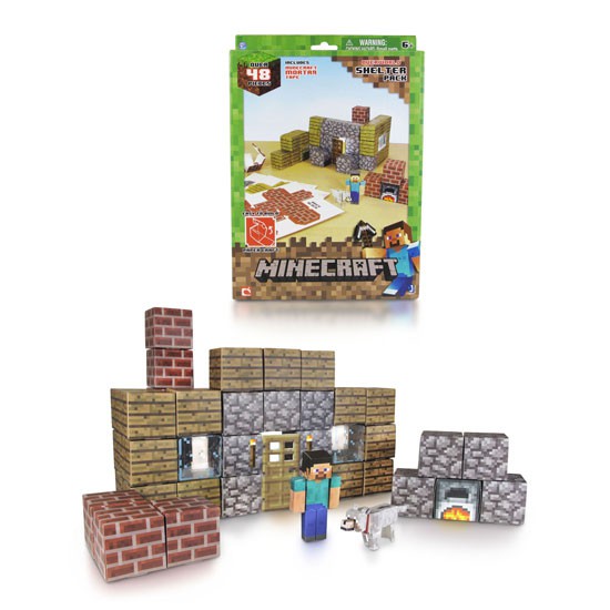 Minecraft Papercraft Shelter Set