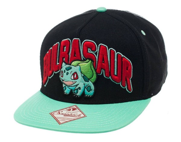 Pokemon Snap Back Hip Hop Cap Bulbasaur