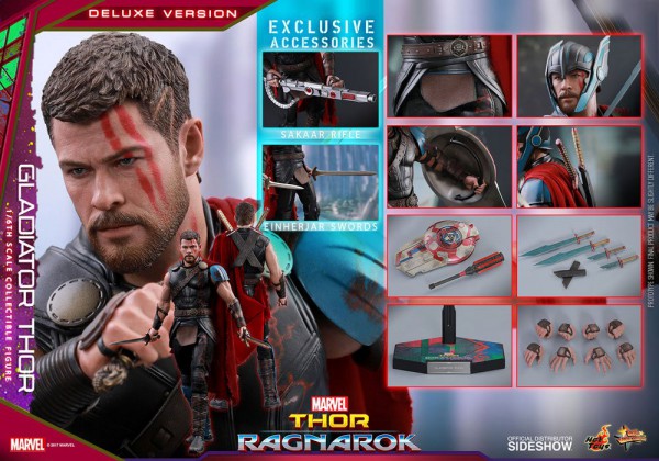 Thor Ragnarok Movie Masterpiece Actionfigur 1/6 Gladiator Thor Deluxe Ver. 32 cm