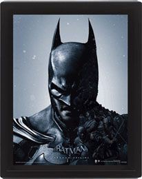 Batman Arkham Origins 3D-Effekt Poster Set im Rahmen Batman vs. Joker 26 x 20 cm (3)