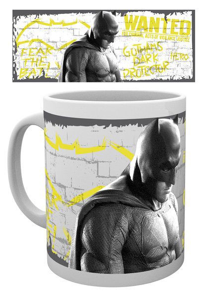 Batman v Superman Dawn of Justice Tasse Wanted