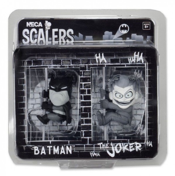 DC Comics Scalers Minifiguren Doppelpack Black & White Batman & Joker SDCC 2014 Exclusive 5 cm