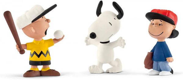 Peanuts Minifiguren Dreierpack Baseball 6 cm