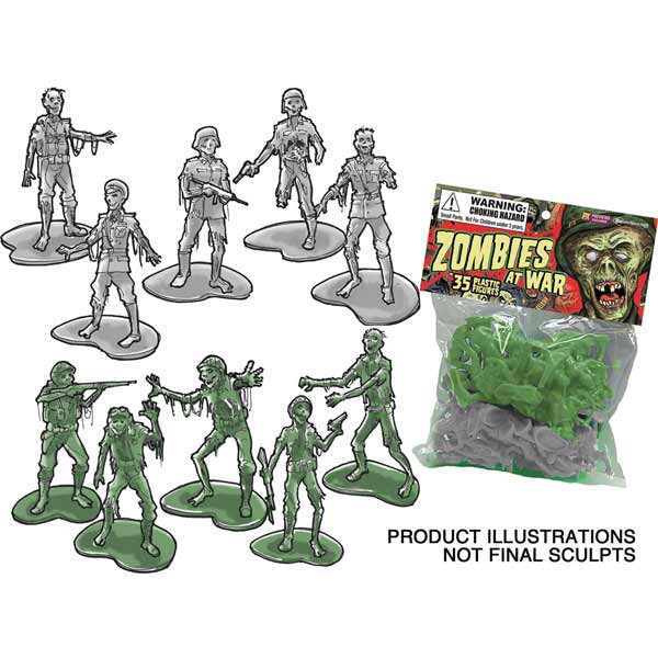 Zombies At War Spielzeugsoldaten, 35er Pack