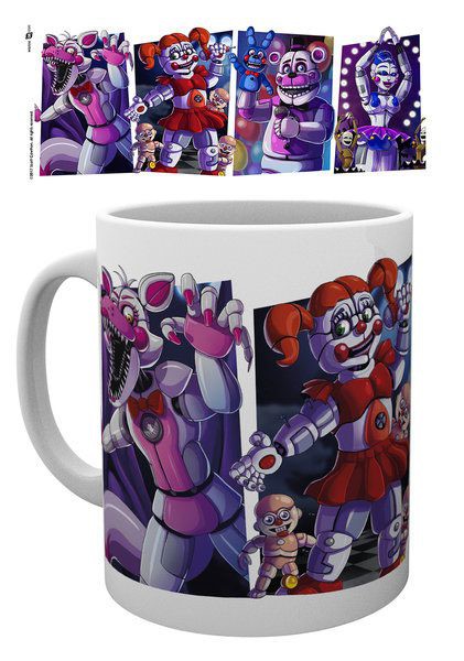 Five Nights at Freddy´s Tasse Sister Location Characters