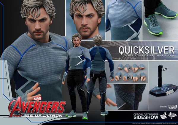 Avengers Age of Ultron Movie Masterpiece Actionfigur 1/6 Quicksilver 30 cm --- BESCHÄDIGTE VERPACKUN