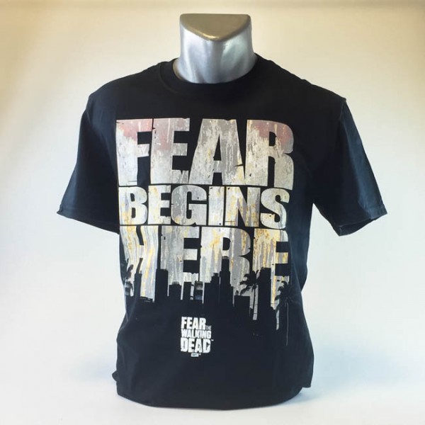 Fear the Walking Dead: Fear begins here Herren T-Shirt, schwarz