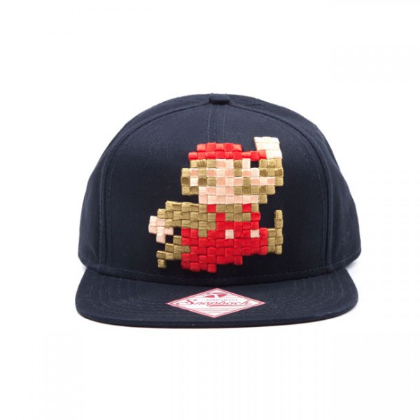 Nintendo Pixel Super Mario 3D-Stick Hip Hop Snapback Cap